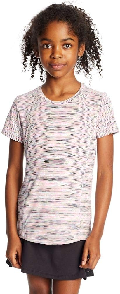 C9 Champion girls Supersoft Tech Tee T Shirt, Multicolored Space Dye, Medium US