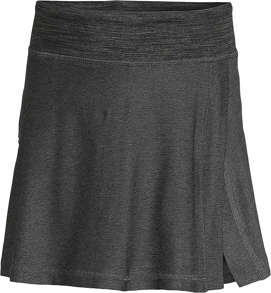 Lands' End G Active Skort Black Space Dye Kids Plus Large