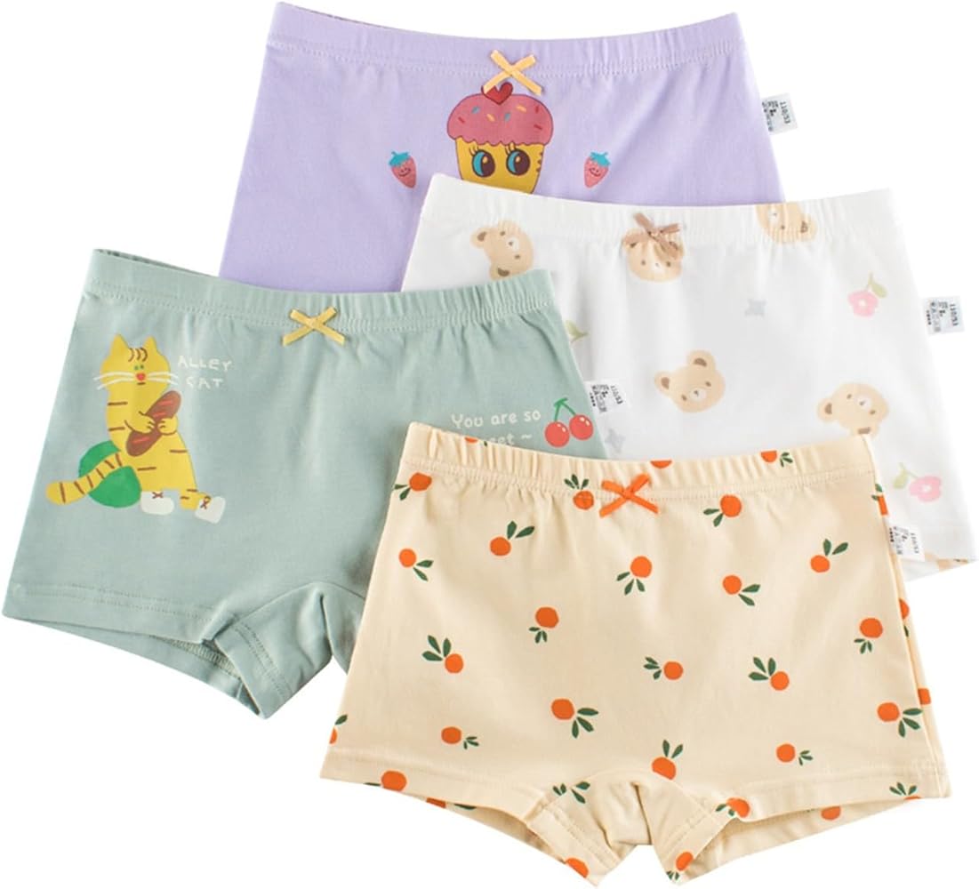 Toddler Little Girls Kids Briefs Panty Soft Cotton Boyshort Underwear Pack Big Girl Daily Cute Girls Toddlers Clothes