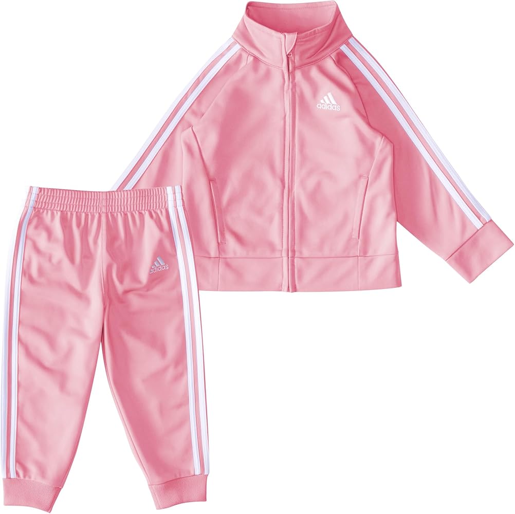 adidas girls 2-piece Classic Tricot Track Suit Jacket & PantsTricot Track Suit Set