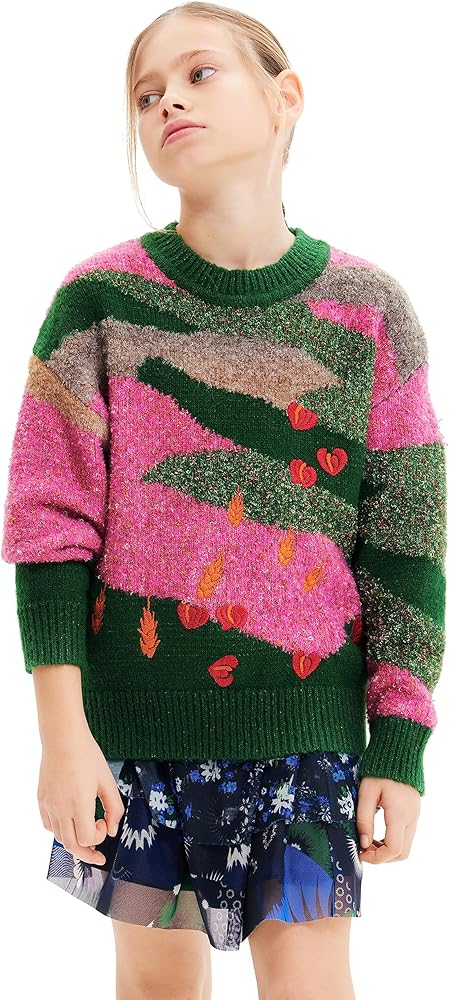 Desigual Girl Flat Knit Pullover