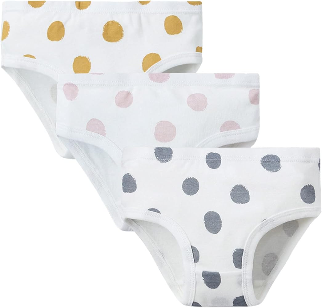 Kids Infant Girls Organic Cotton Underwear Cute Cartoon Print Briefs Trunk Comfortable Comfortable Baby Underwear