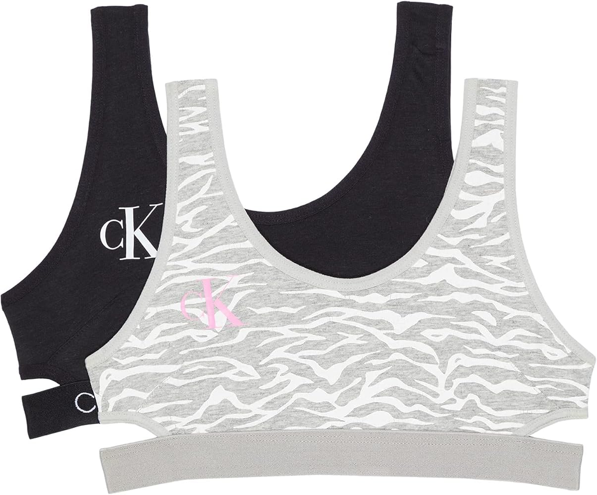 Calvin Klein Girls' 2-Pack Cutout Bralette