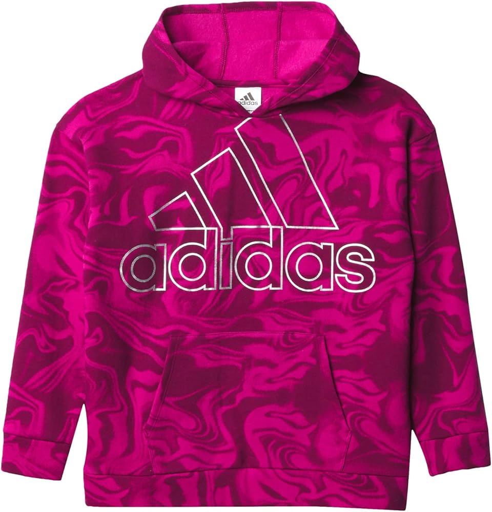 adidas Girls' Hooded Fleece Pullover Sweatshirt