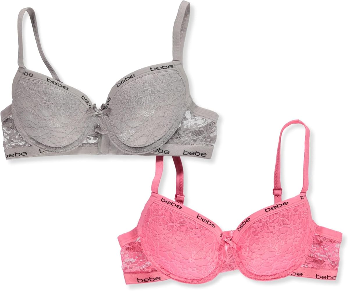 bebe Girls' 2-Pack Bras