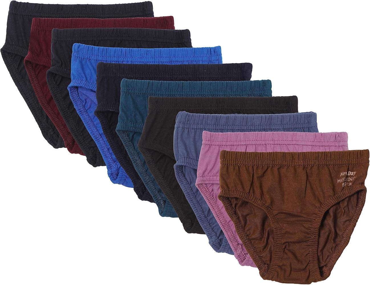 Girl's Cotton Panties | Girl's Cotton Brief's | Girl's Underwear (Pack of 10) Multi-Color