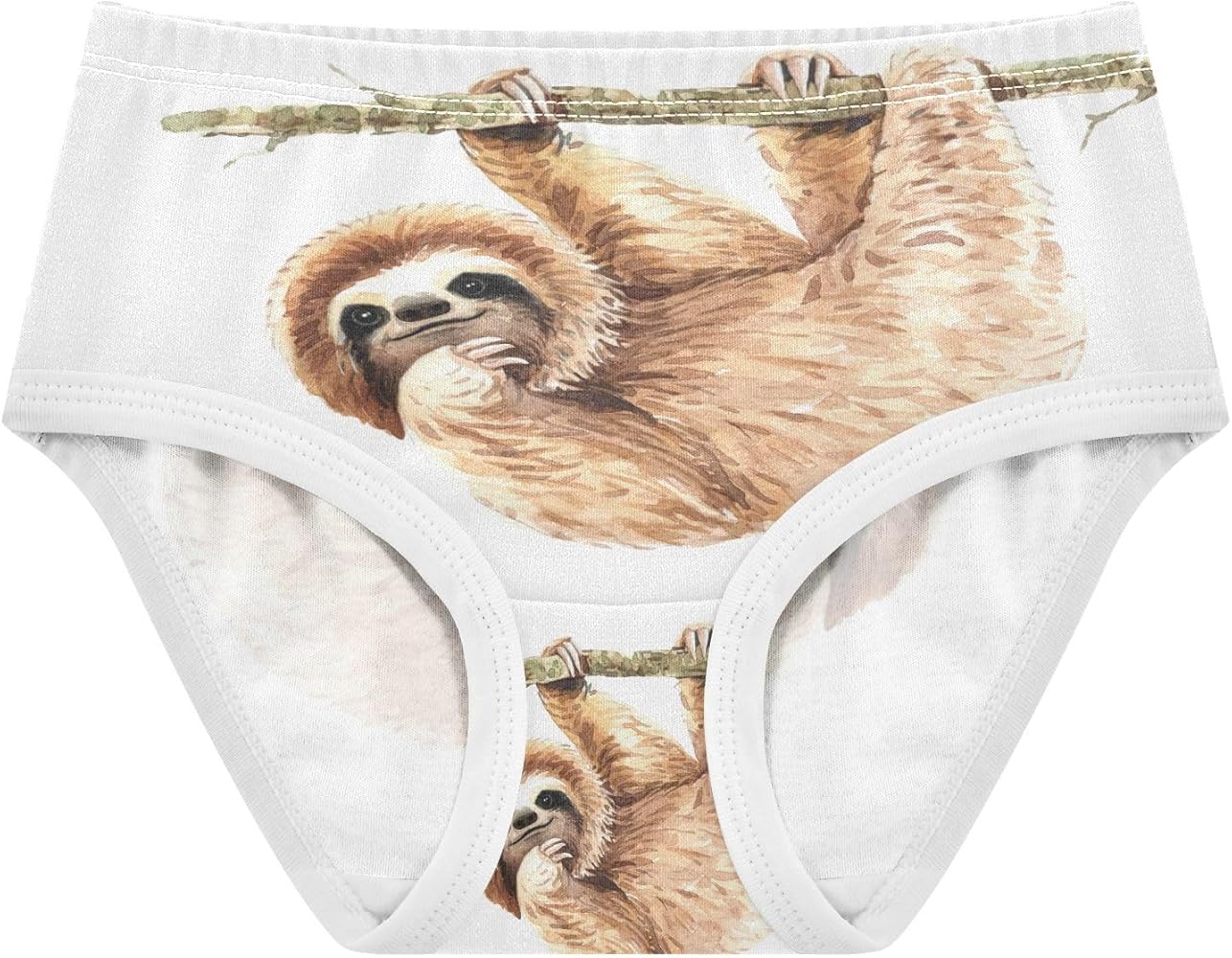 Dussdil Hanging Cute Sloth Girl's Panties Underwear Girls Panty Briefs Cotton Training Undies Size 2t