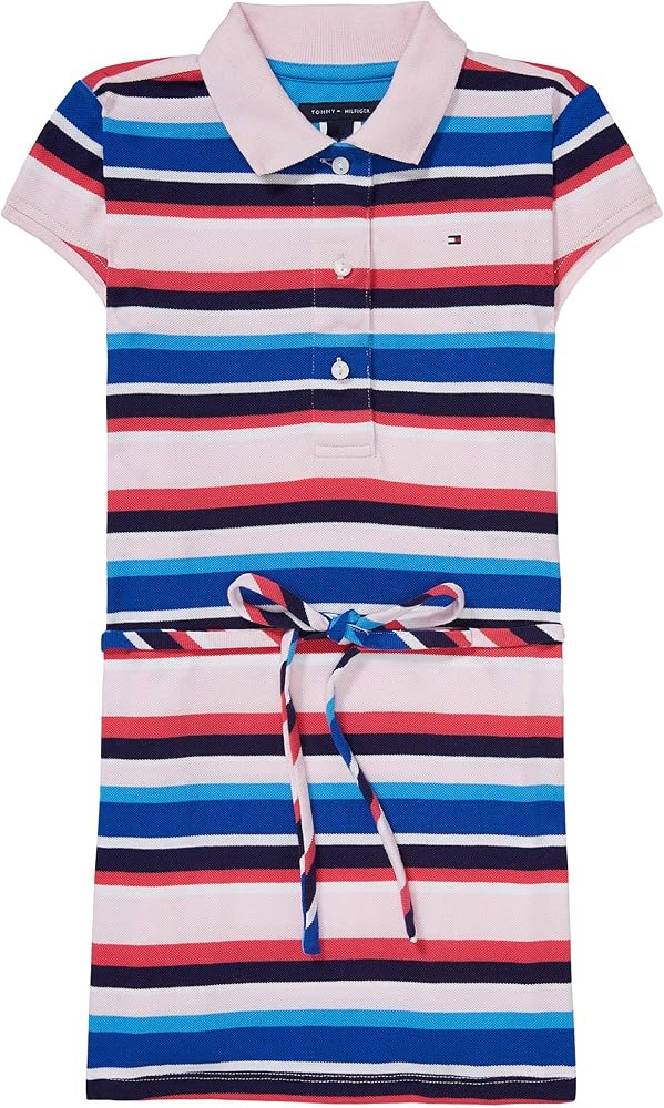 Tommy Hilfiger Girl's Adaptive Polo Zipper Closure Casual Dress