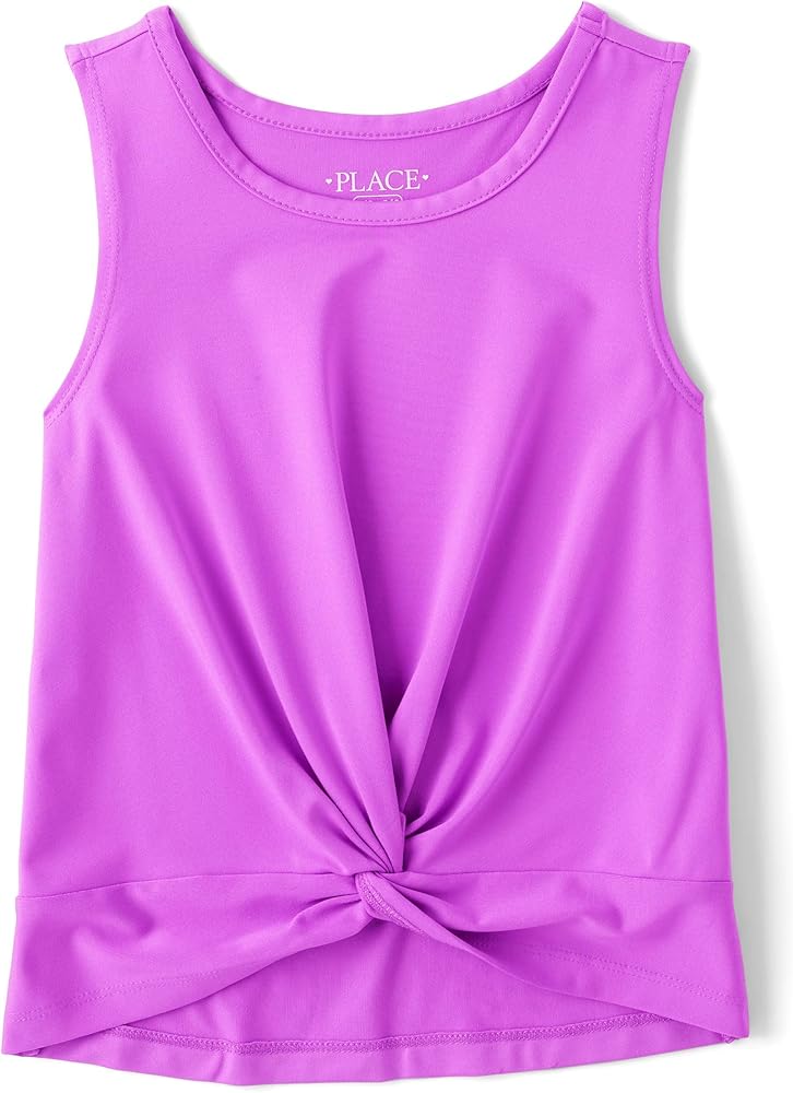 The Children's Place Girls' Active Twist Front Tank Top