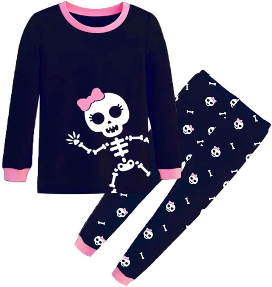 VIKITA Toddler Girls Clothes Girl tshirt leggings 2pcs Long Sleeve Halloween outfits winter Clothing Sets (8T, PL6008)