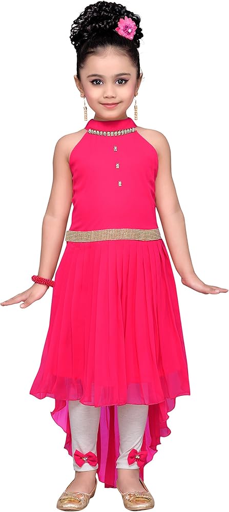 ADIVA Girls High Low Dress for Kids