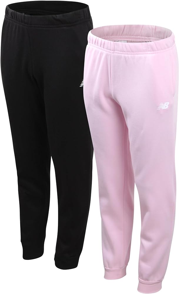 New Balance Girls' Sweatpants - Active Fleece Joggers (Size: 4-16)