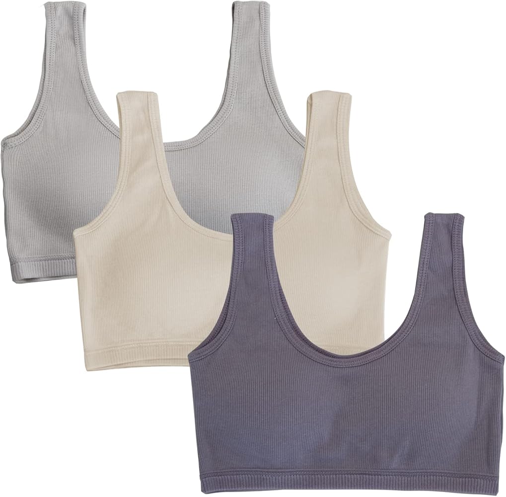 Joyo roy Training Bras for Girls 8-10 Training Bras 10-12 Sports Bras for Girls Ages 12-14 Organic Cotton Bra Girls 14-16