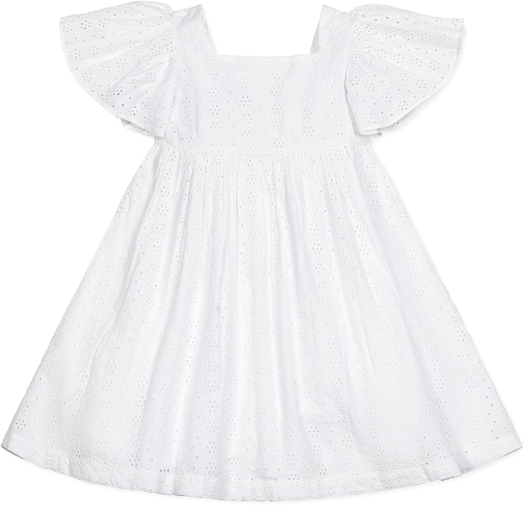 Hope & Henry Girls' Sleeveless Fit and Flare Summer Dress