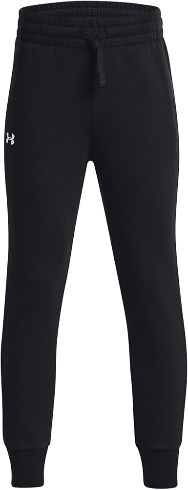 Under Armour Girls Rival Fleece Joggers, (001) Black / / White, X-Large