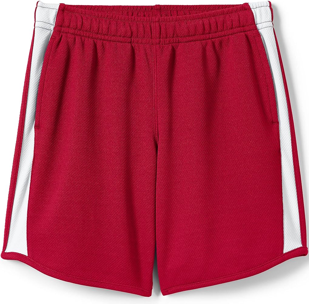 Lands' End Uniform Girls Athletic Short Red Kids X-Large