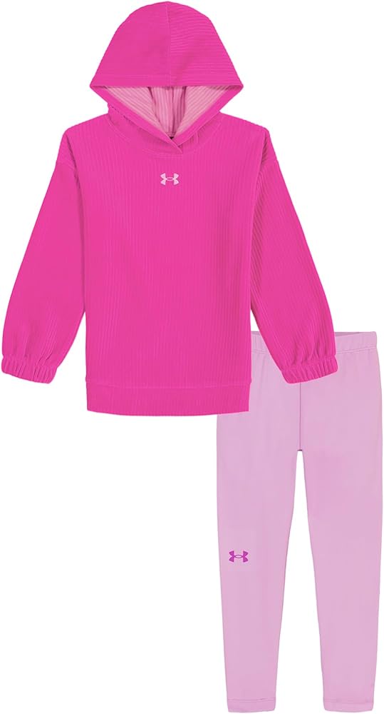 Under Armour Girls Hoodie Set, Bottoms & Hoodie, Lightweight & Relaxed Fit