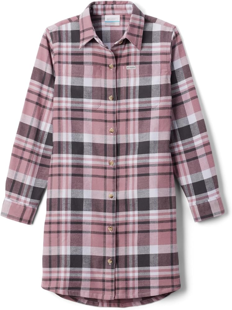 Columbia Girls' Calico Basin Flannel Long Sleeve Dress