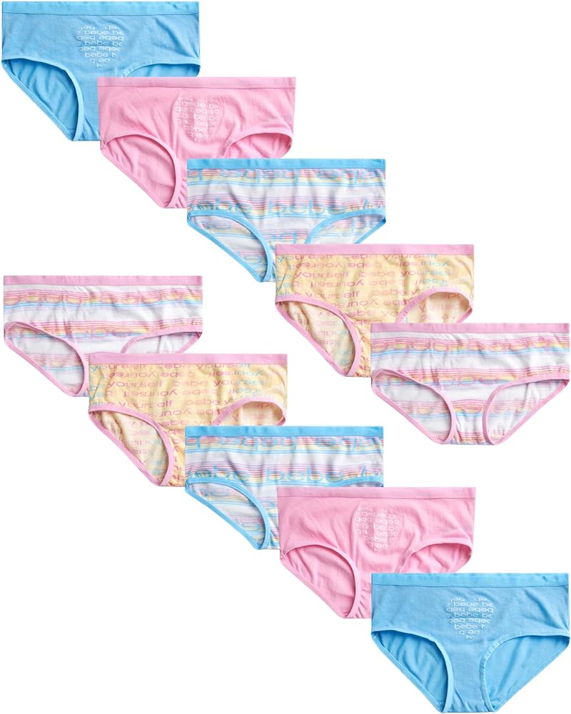 bebe Girls Hipster Bikini Underwear (10 Pack)