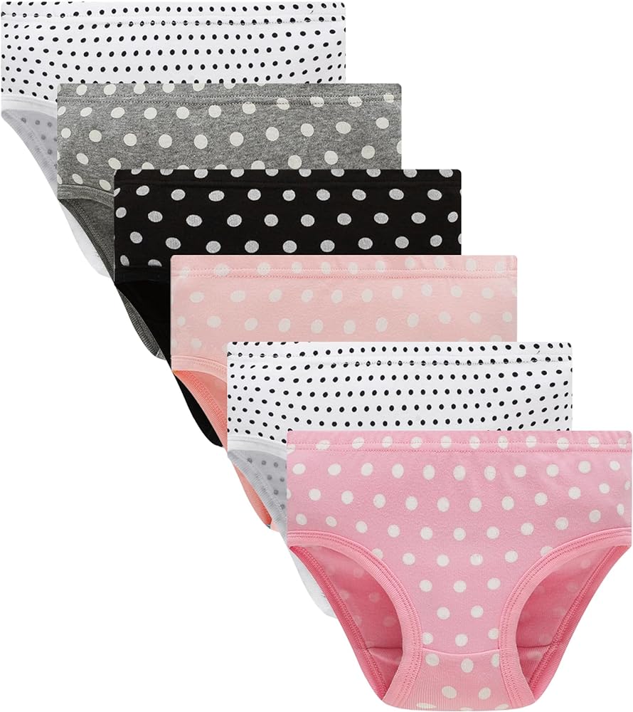 Winging Day Girls' Pure Cotton Panties Soft Underwear