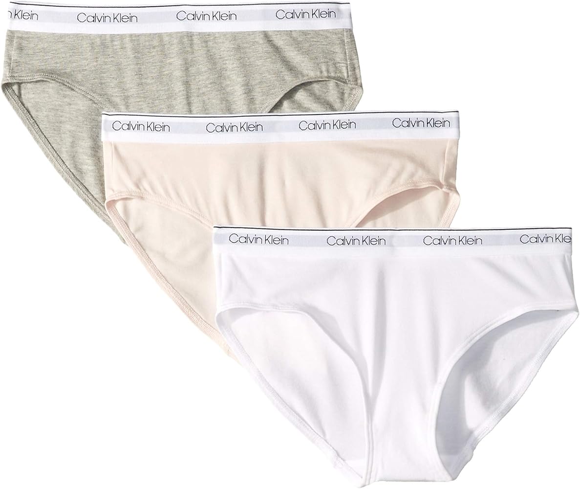 Calvin Klein Girls' Modern Cotton Bikini, Multipack