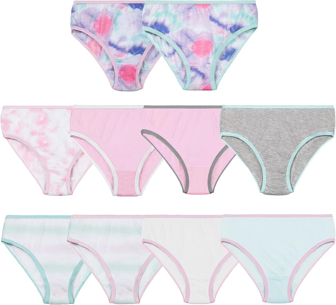 Girls Underwear Set Variety 10 Pack Kids Panties Hipster Briefs