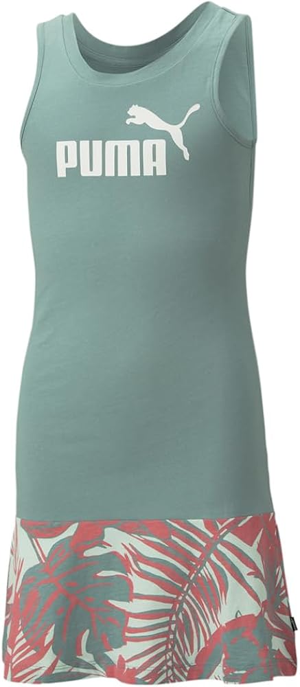 Puma Toddler Girls Essentials Flower Power Tank Sleeveless Dress Casual Casual - Green