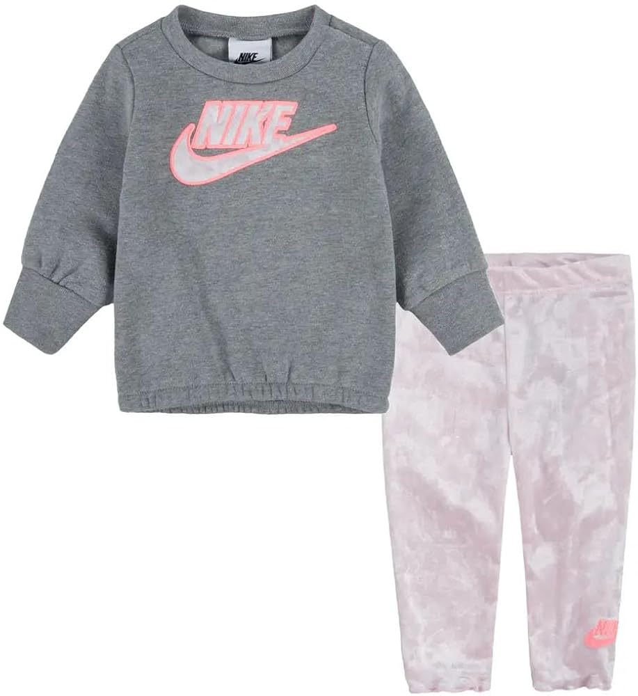 Nike Toddler Girls Fleece Tunic Sweatshirt and Leggings 2 Piece Set