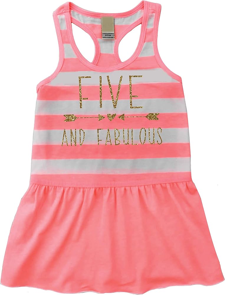 Bump and Beyond Designs Girls Fifth Birthday Dress, 5th Birthday Dress