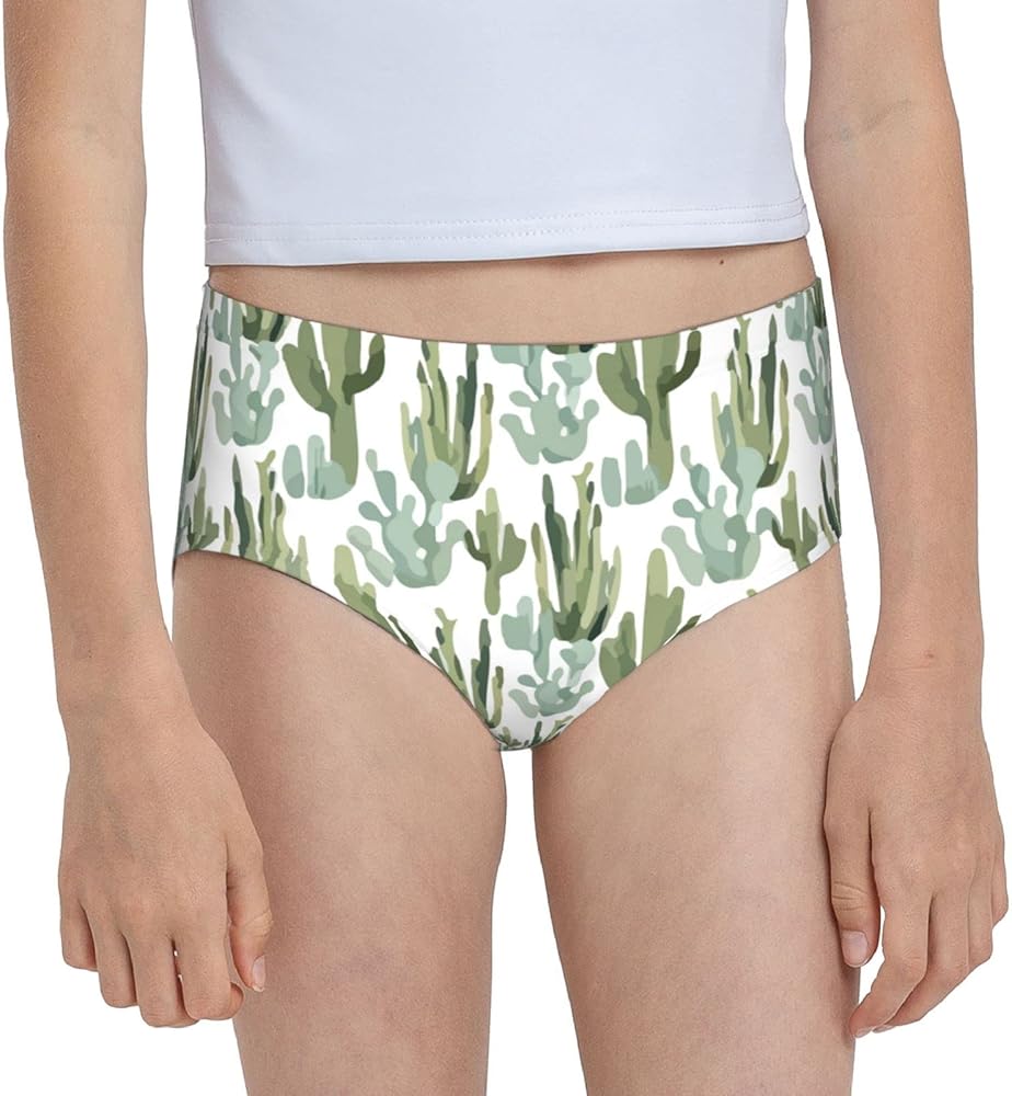 Augenstern Cotton Underwear Desert Cactus Arizona Girls'Briefs Soft Underpants