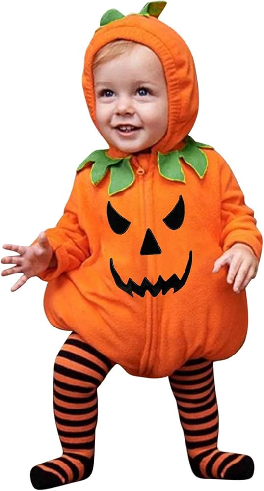 Baby Girl Girts Long Sleeve Halloween Cosplay Romper Costume Soft Fleece Hooded Bodysuit Shoes Set Baby Has