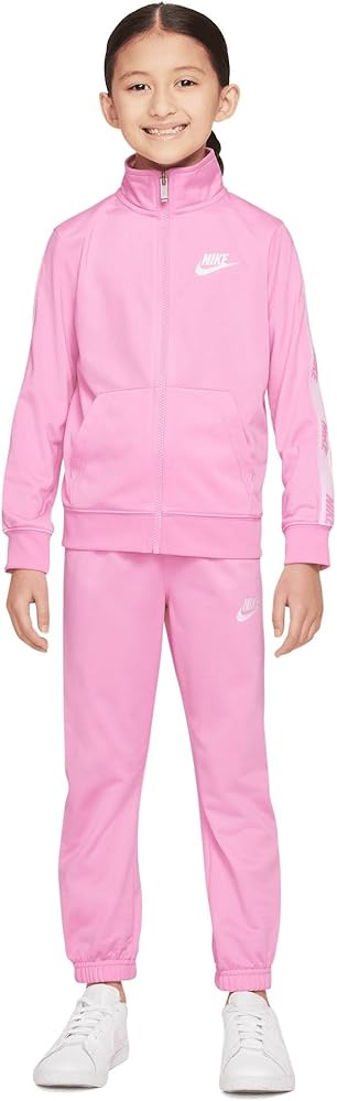 Nike Girl's NSW Tricot Set (Little Kids) Pink 6 Little Kid