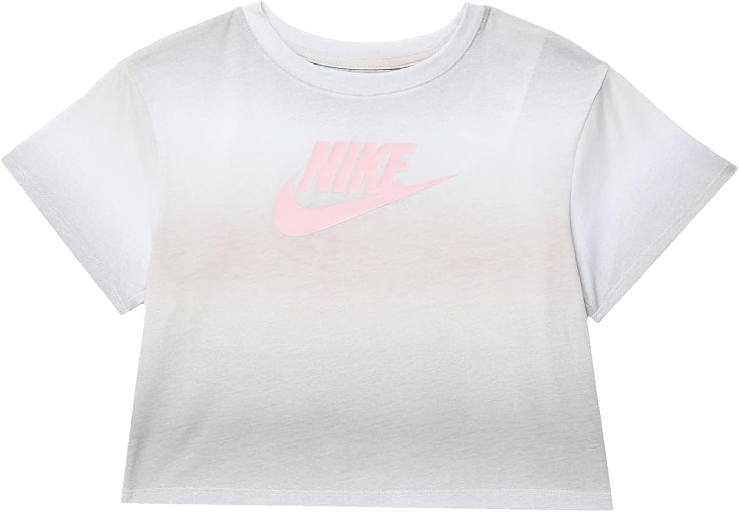 Nike Girl's Icon Gradient Futura Tee (Little Kids) Light Smoke Gray 6X Little Kid