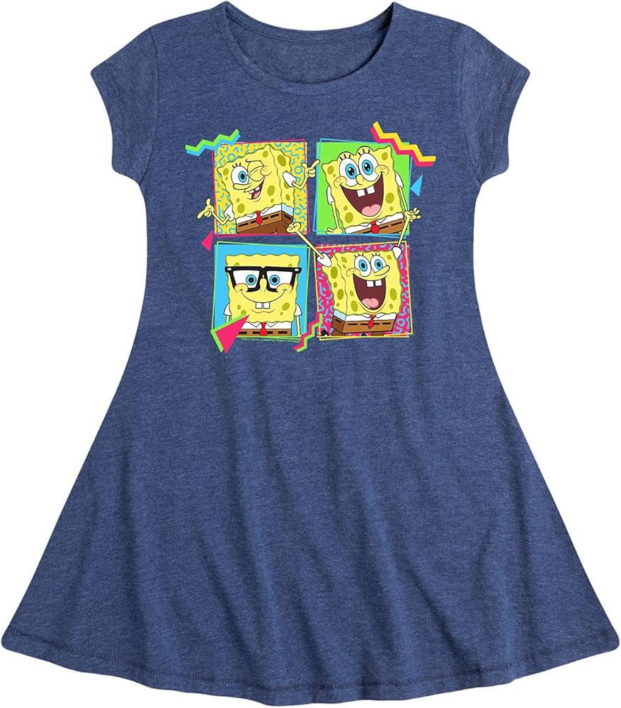 HYBRID APPAREL - Paw Patrol - Let's Roll Chase - Toddler and Youth Girls Fit and Flare Dress