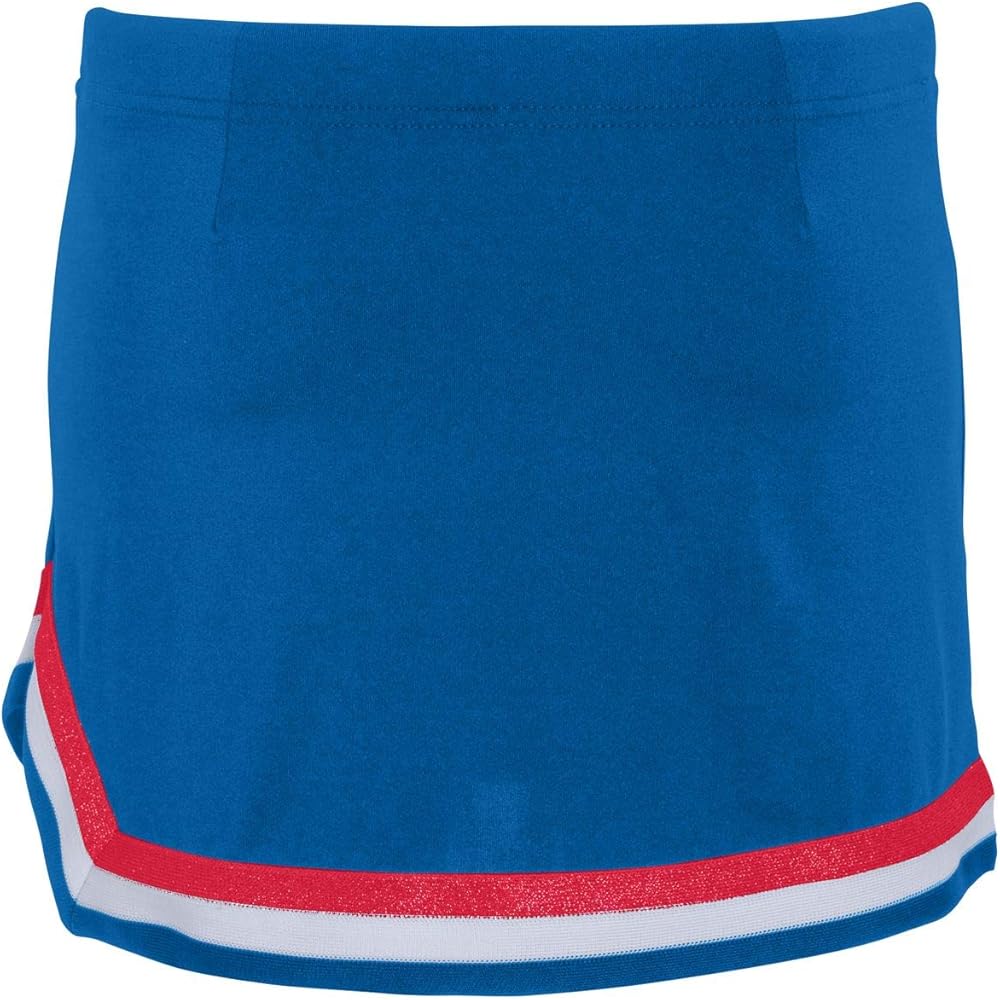 Augusta Sportswear Girls Pike Skirt XS Royal/Red/White