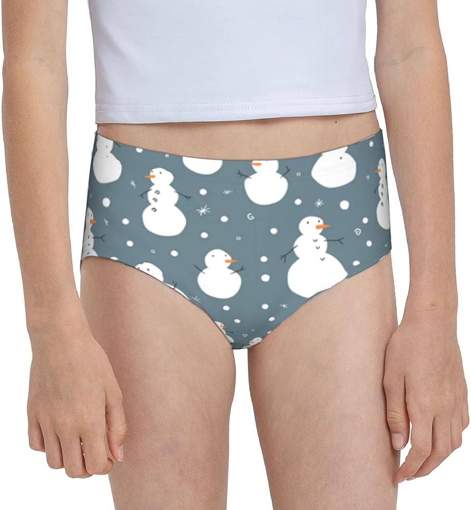 Augenstern Cotton Underwear Xmas Christmas Snowman Family Girls'Briefs Soft Underpants