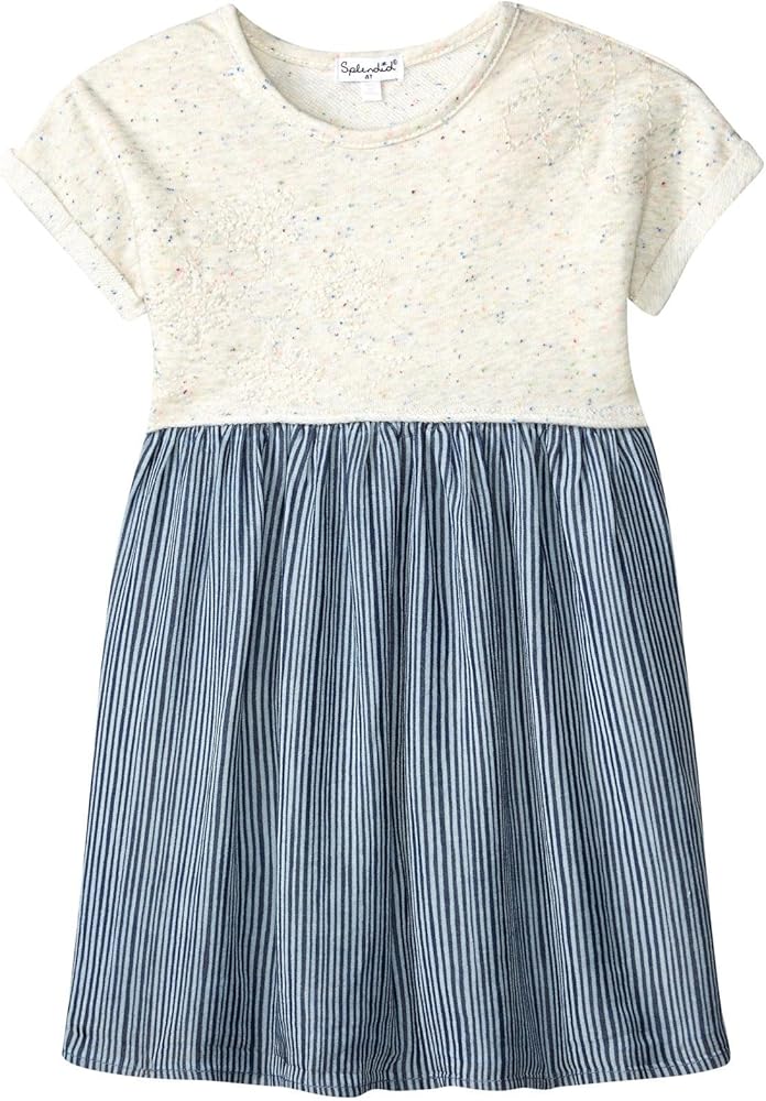 Splendid Girls' Mixed Fabric Dress