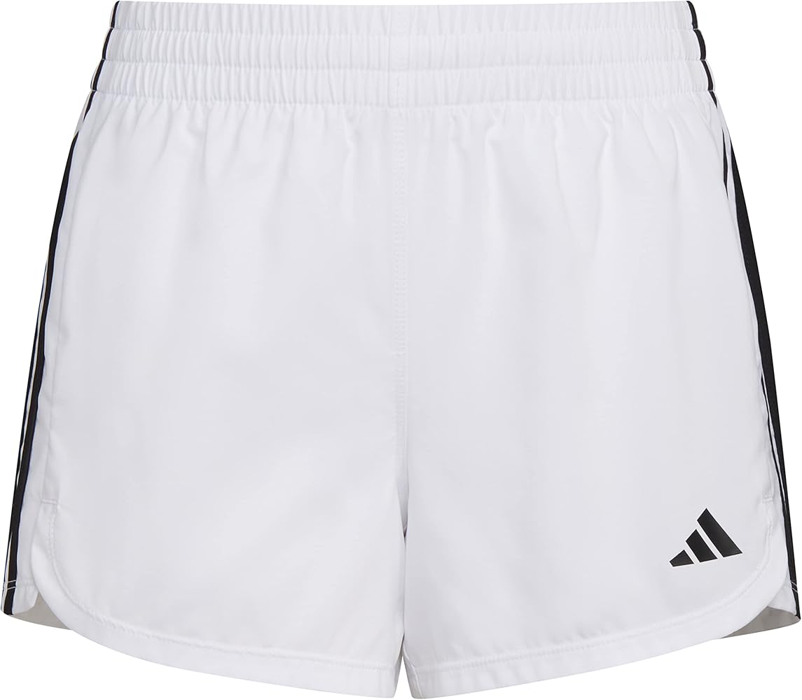 adidas Girls' Aeroready 3-Stripes Woven Pacer Color Shorts