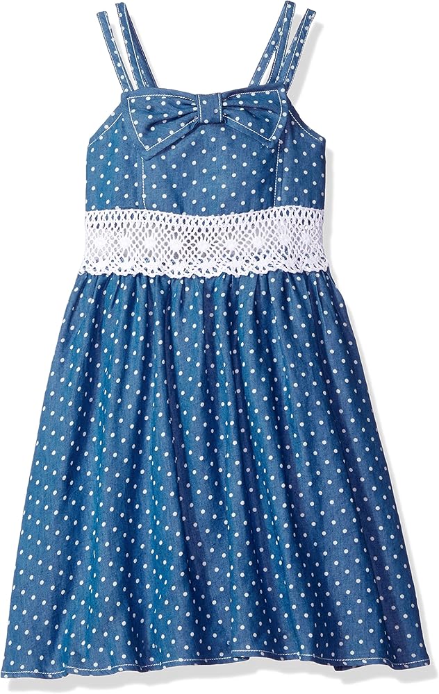 Bonnie Jean Girls Chambray Dress