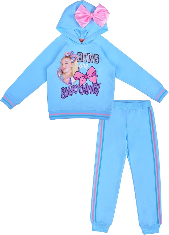 Nickelodeon Jojo Siwa Girls Hoodie and Pants Set for Little Kids – Blue