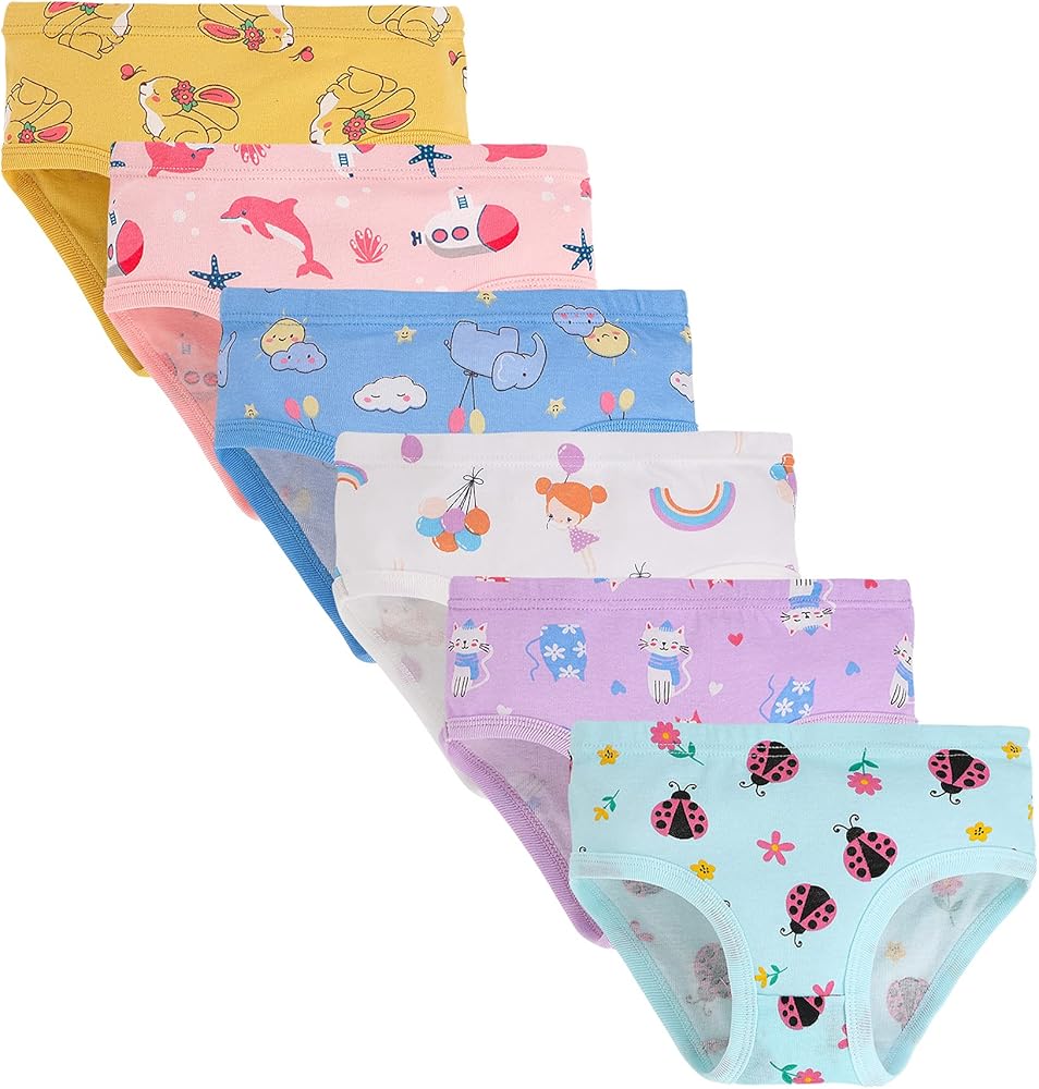 Boboking Soft Cotton Underwear Toddler Girls'Briefs Soft Undies