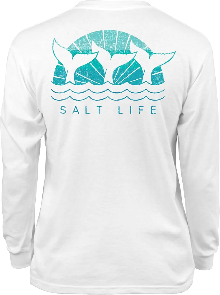 Salt Life Girls' Sunset Whale Youth Long Sleeve Tee