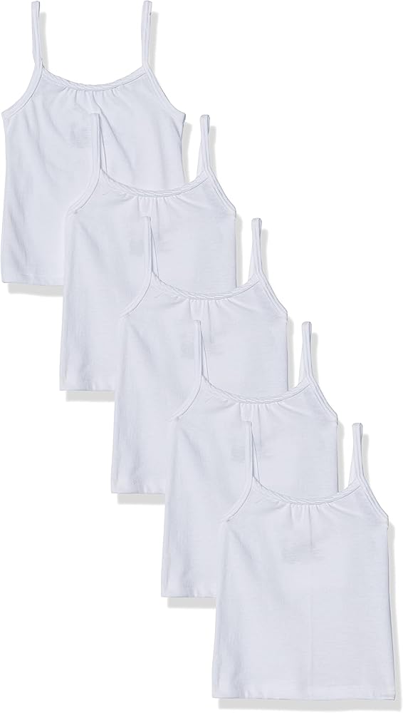 Hanes Girls' Camisole, 100% Cotton Tagless Cami, Toddler Sizing, Multiple Packs & Colors Available