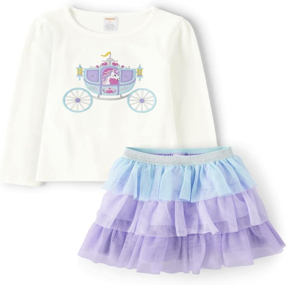 Gymboree Girls Shirt and Pants, Matching Toddler Outfit