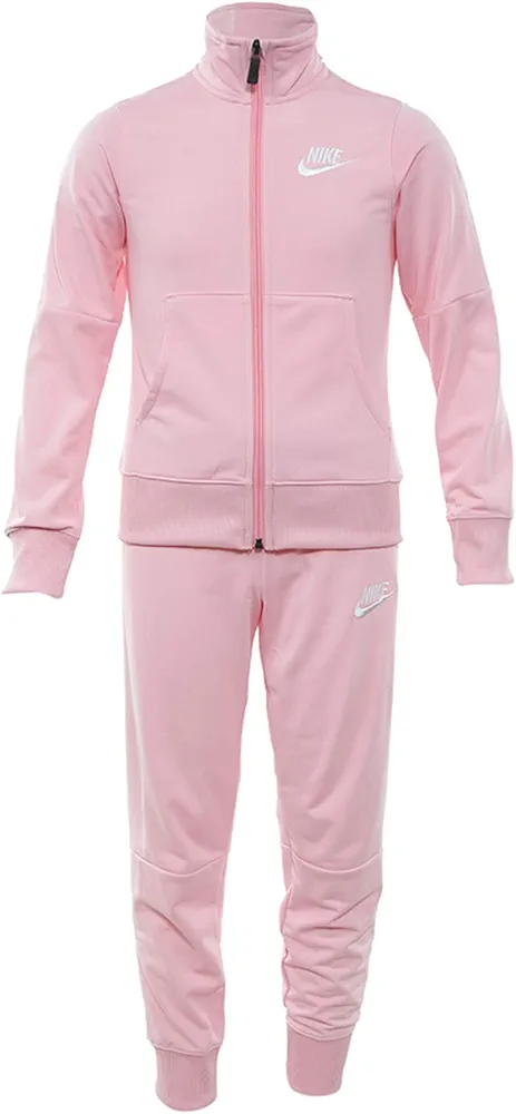 NIKE Webergebnisse Sportswear Older Kids' (Girls') Tracksuit (Pink/White, L)