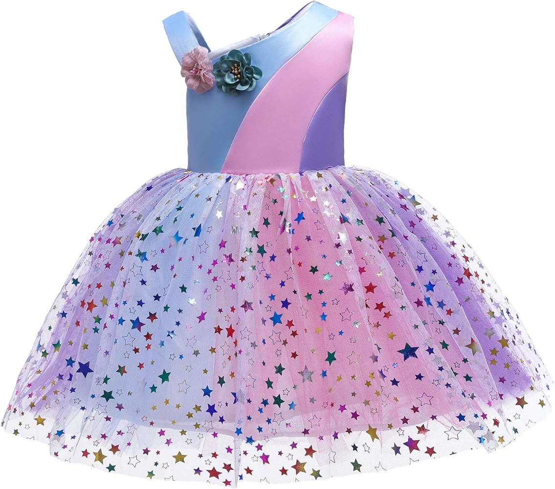 Princess Dress Flower Girls Dresses Kids Formal Floral Dress Playwear 2-10 Years