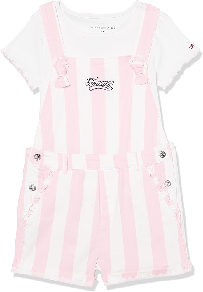 Tommy Hilfiger Girls 2 Pieces Shortall Set