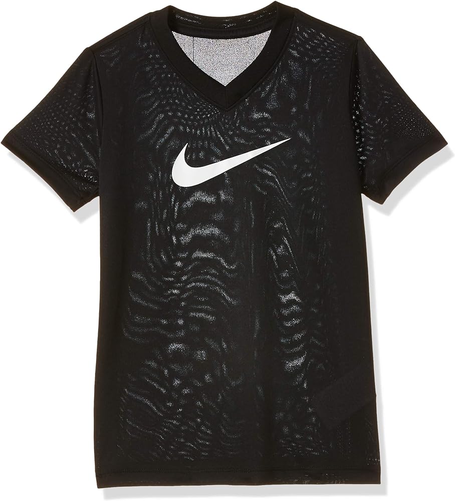 Nike Girl's Dry Legend Swoosh V-Neck Tee (Little Kids/Big Kids)