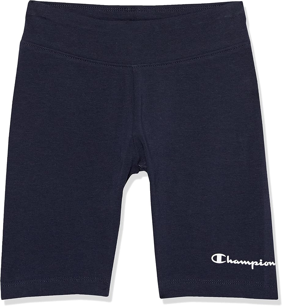 Champion Girls Bike Shorts, Sport Shorts for Girls, Black Spandex Girls Shorts, 7"