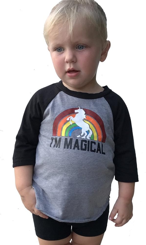 I'm Magical Unicorn Toddler, Youth & Kids T-Shirt, Dress, Tank & 3/4 Sleeve Pink or Grey